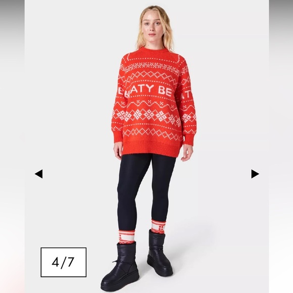 SWEATY BEATTY - Snow Fairisle Sweater NWT - Picture 4 of 6